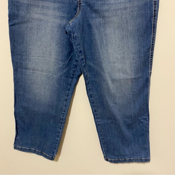 Spanx Dark Wash Cropped Pull-On Jeans 2X - Picture 3 of 8